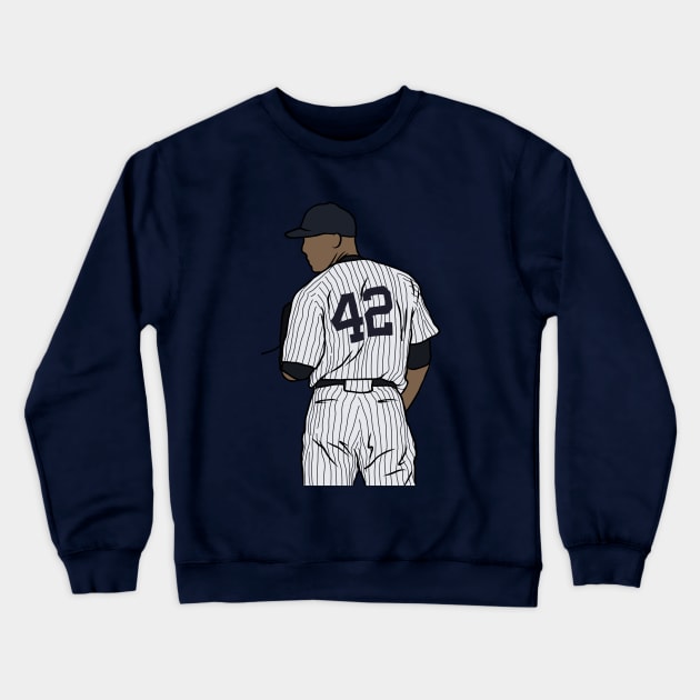 Mariano Rivera Back-To Crewneck Sweatshirt by rattraptees